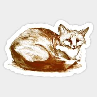 Little Red Fox Sticker